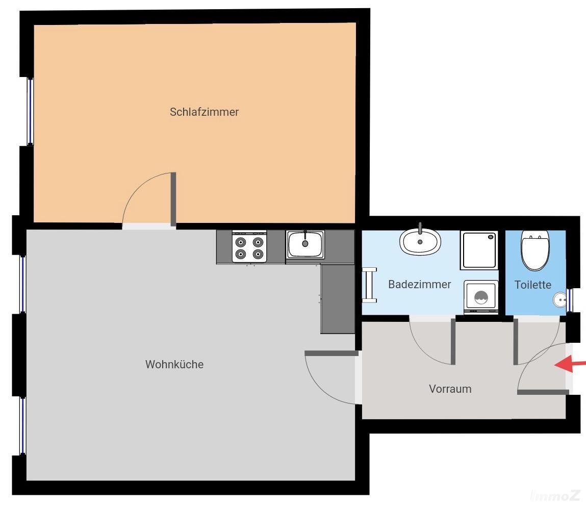 Wohnung zum Mieten: 8020 Graz - Skizze