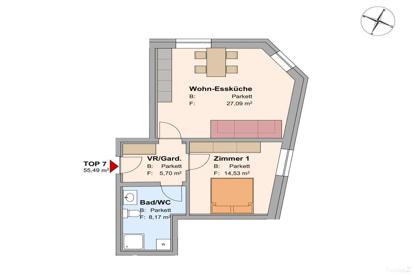 Wohnung zum Kaufen: 8430 Leibnitz - Grundriss