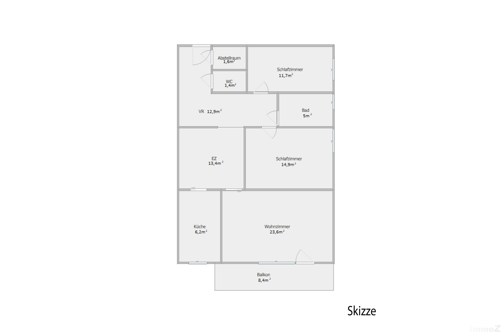 Wohnung zu kaufen: 8010 Graz - Grundriss