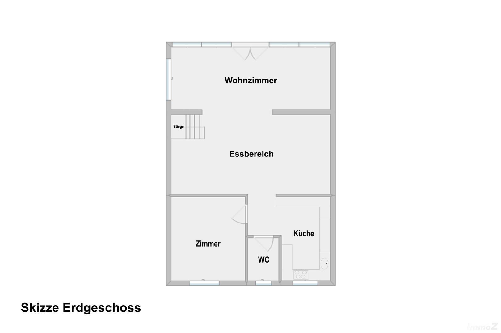 Haus zu kaufen: Kienersee ll, 2325 Velm - Grundriss EG