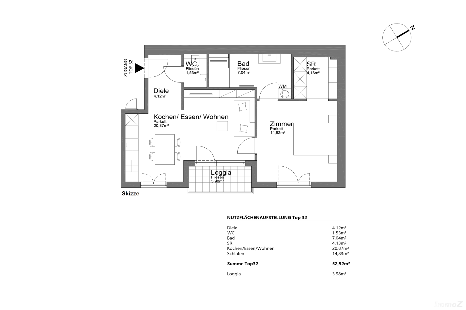 Wohnung zu kaufen: Auersperggasse 19, 8010 Graz - Grundriss_