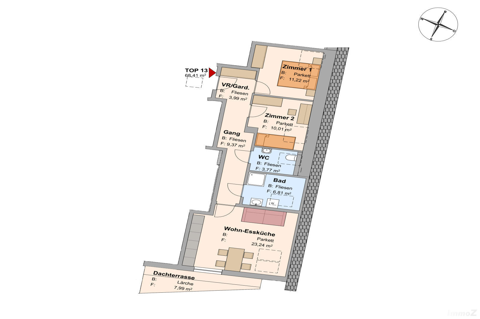 Wohnung zu kaufen: 8430 Leibnitz - Grundriss