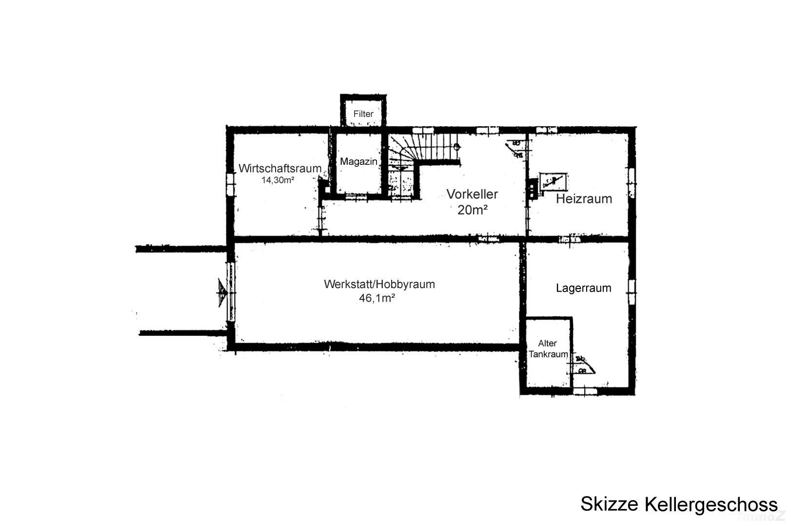Haus zu kaufen: Spitzäckerweg 64, 8055 Graz - KG Skizze