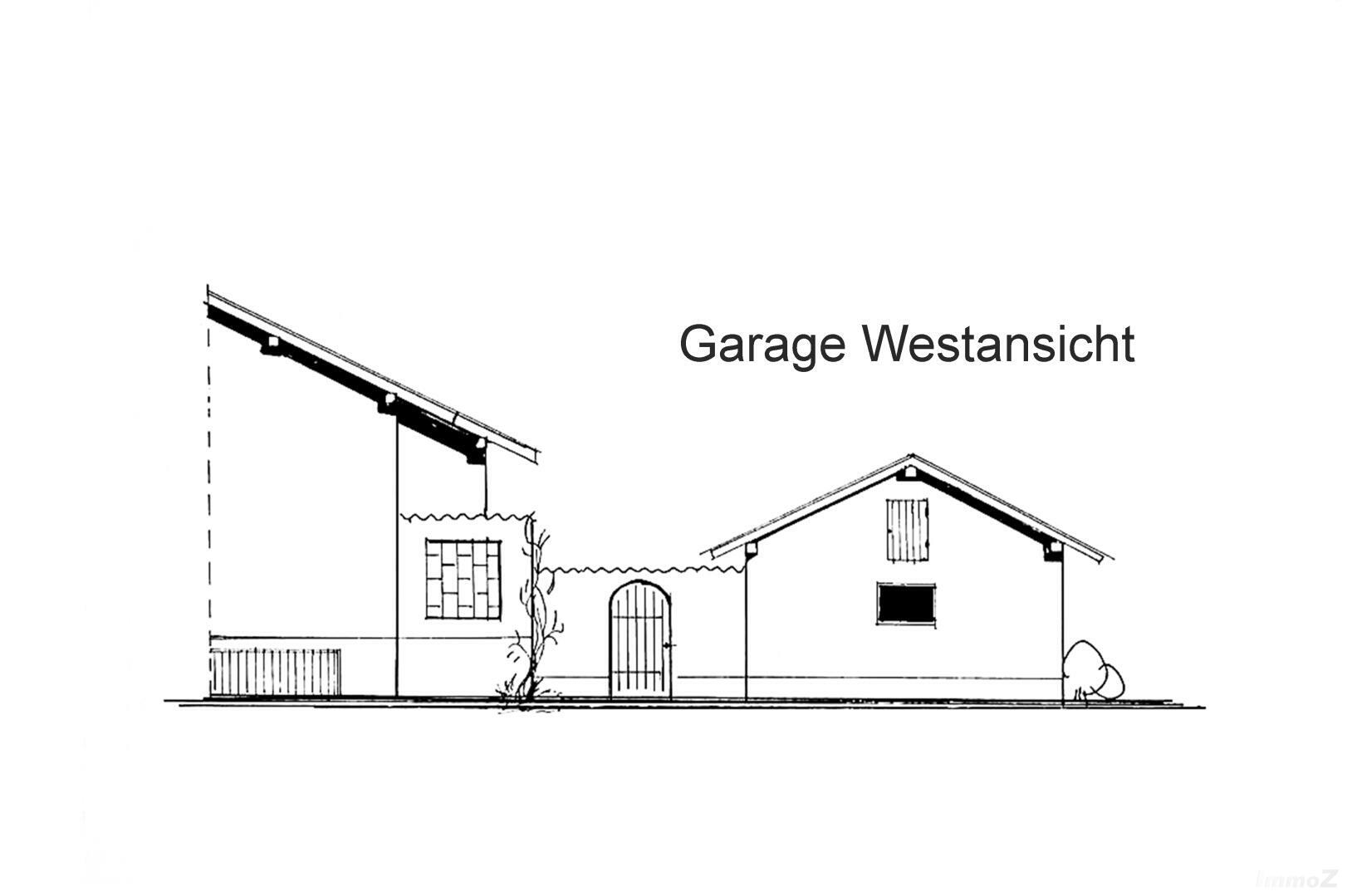Haus zu kaufen: Spitzäckerweg 64, 8055 Graz - Garage Westansicht