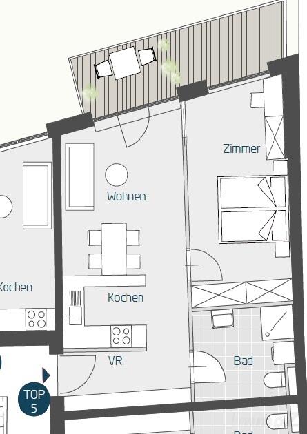 Wohnung zu mieten: 8020 Graz - Grundriss