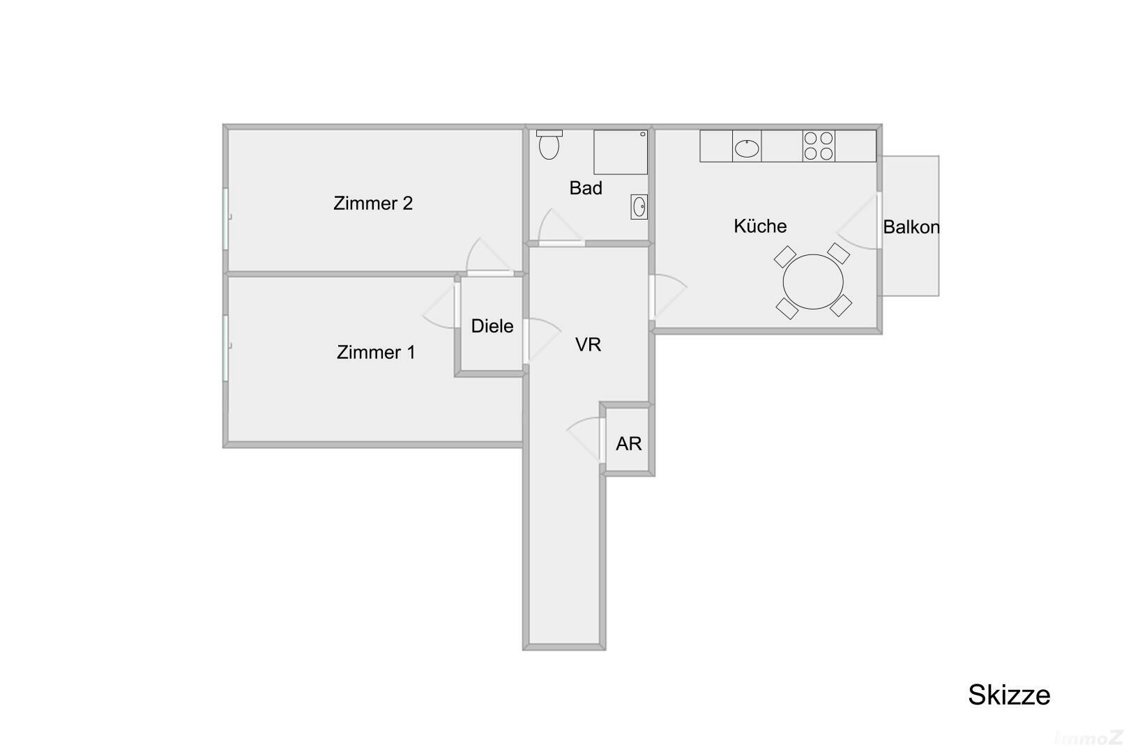 Wohnung zu mieten: Annenstraße 55, 8020 Graz - Grundriss